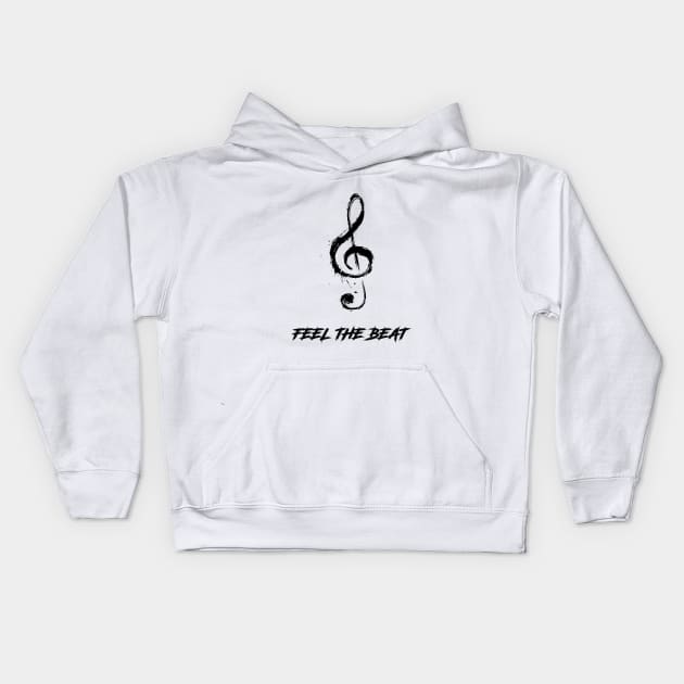 FEEL THE BEAT Kids Hoodie by diaalkilany